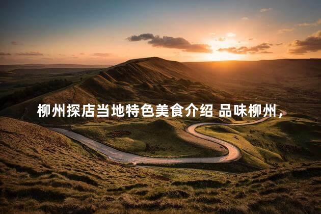 柳州探店当地特色美食介绍 品味柳州，畅游美食游轮